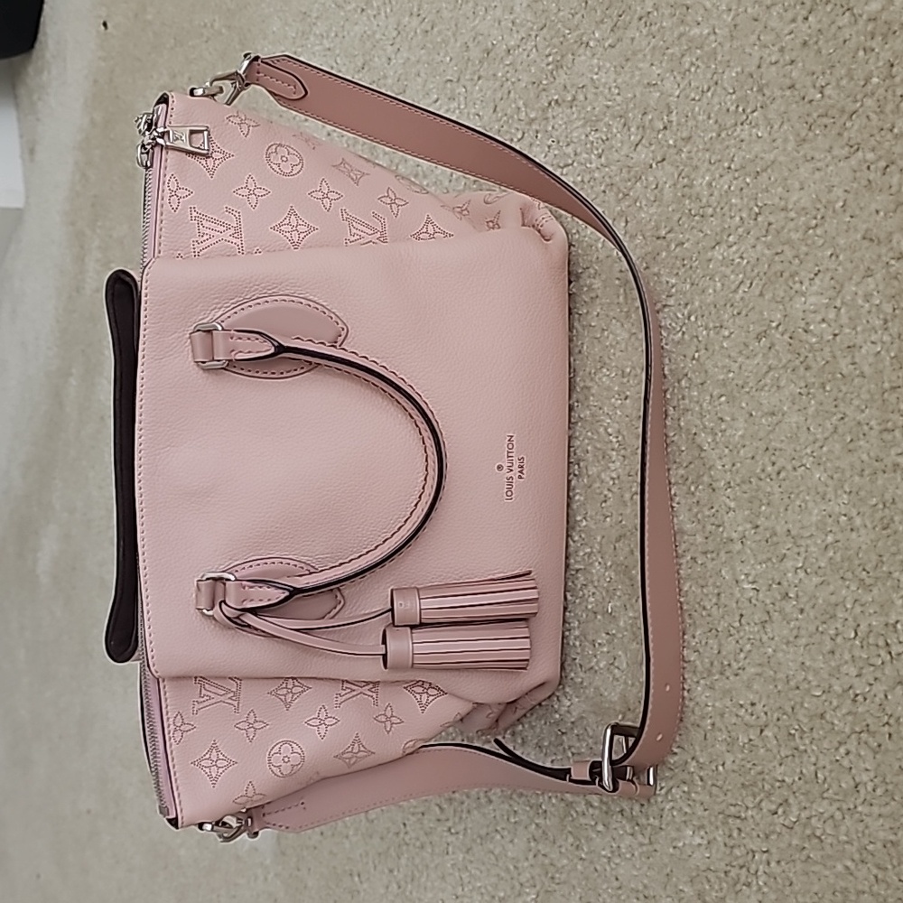 Louis Vuitton Pink Haumea Monogram Mahina Handbag - Picture 2 of 13